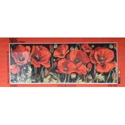 Cuadro tela cañamazo medio punto DMC dibujo de gatos. 2