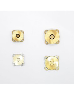 Broche cierre para bolso con imán color oro viejo