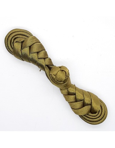 Alamar cierre pasamanería de raso color verde kaki