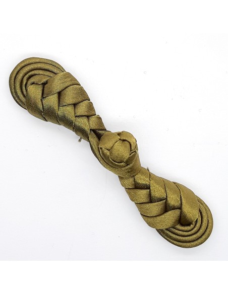 Alamar cierre pasamanería de raso color verde kaki