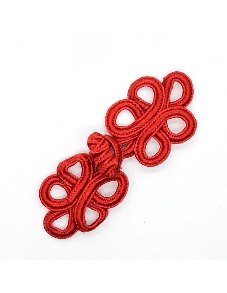 Alamar pasamanería decorativo cierre de color rojo