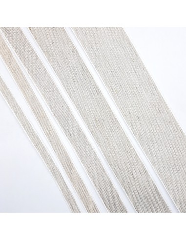 Cinta de lino fino natural decorativa