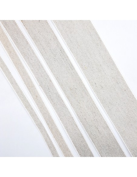 Cinta de lino fino natural decorativa