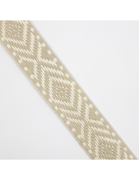 Cinta tapacostura dibujo greca étnica 3 cms 