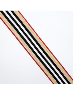 Cinta algodón rayas Burberrys 2,5 cms