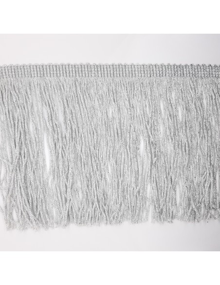 Fleco cuquillo lamé plata de 15 cms