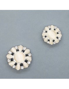 Botón fantasía cristal calado