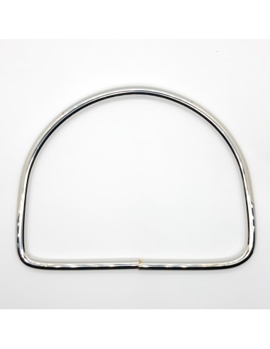 Asa metálica plateada de 12 cms para bolsos