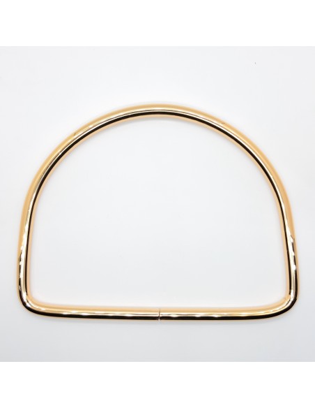 Asa metálica dorada de 12 cms para bolsos