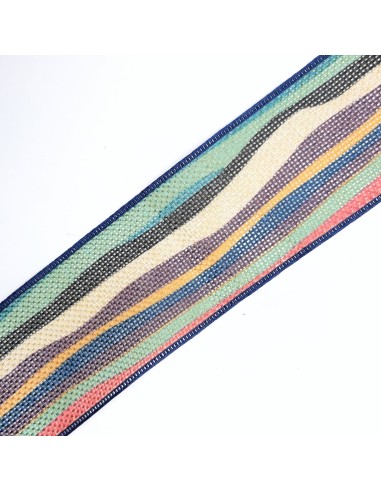 Cinta yute estampada con dibujo de ondas ideal para remates