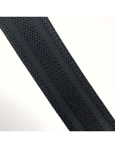 Elástico cintura cachemir labrado negro 5 cms