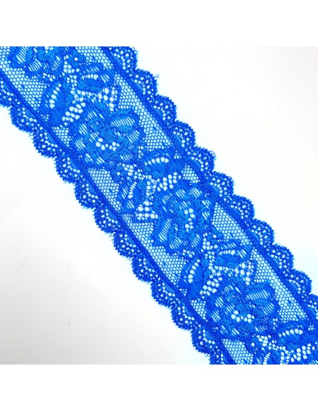 Entredos encaje elástico 5,8 cms azulón