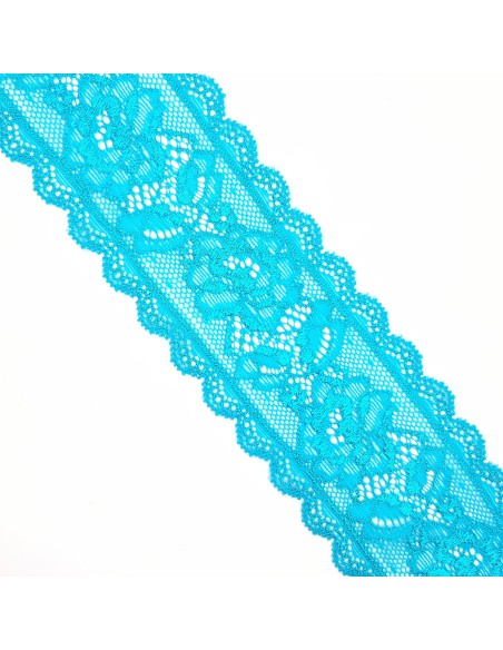 Entredos encaje elástico 5,8 cms petróleo 