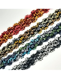 Pasamanería multicolor 2,5 cms ondas 
