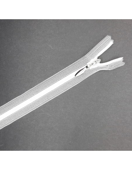 Cremallera invisible transparente