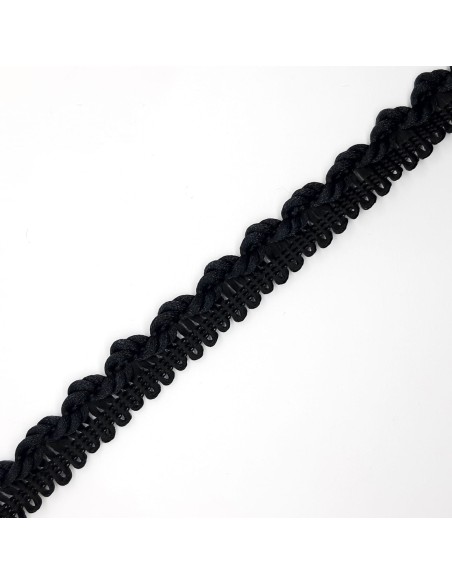 Vivo cordón trenzado negro