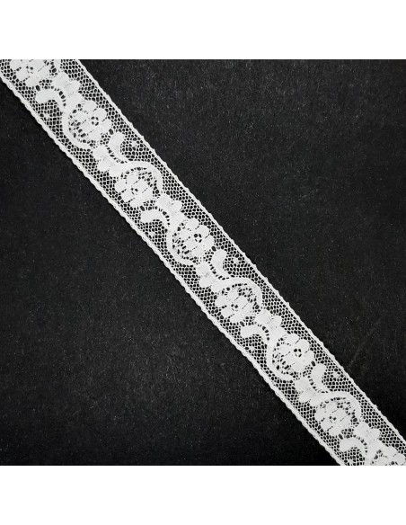 Entredos encaje valencie algodón blanco Nº 9 de 16 mm