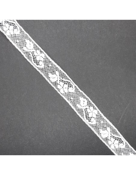 Entredos encaje valencie algodón blanco Nº10 de 14 mm