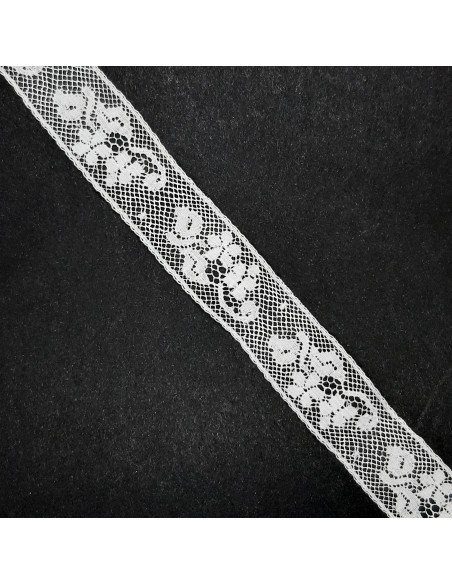 Encaje valencie algodón blanco