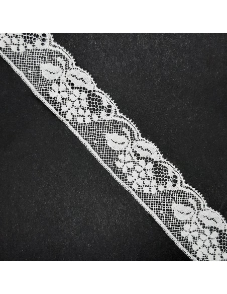 Encaje valencie algodón blanco