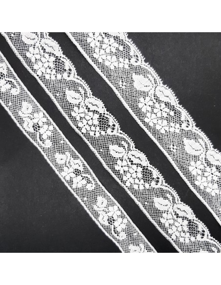 Encaje valencie algodón blanco