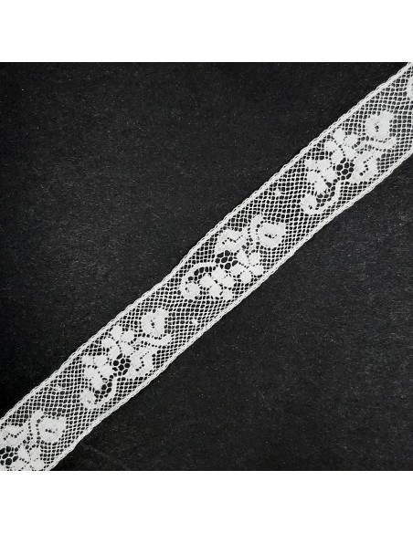 Nº 14 Entredos encaje valencie algodón blanco de 17 mm