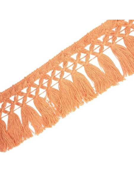 Fleco algodón 100% color rosa de 8 cms