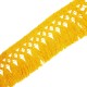 Fleco algodón 100% color amarillo huevo de 8 cms