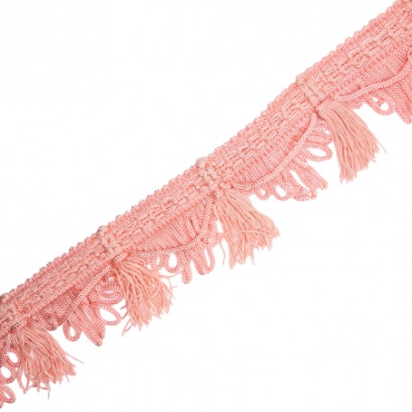Fleco seda rosa palo de 4 cms decorativo