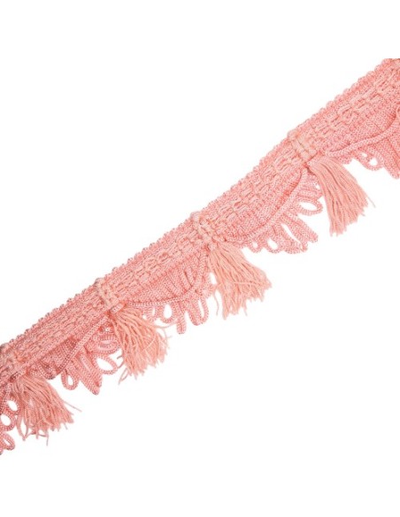 Fleco seda rosa palo de 4 cms decorativo
