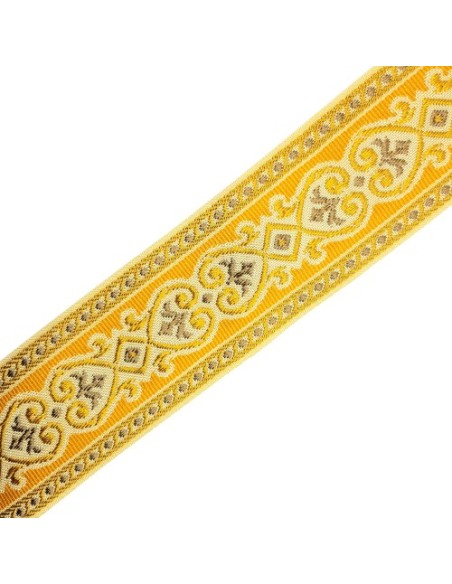 Greca de color ocre decorativa de 6 cms