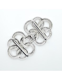 Cierre alamar metálico plateado 2