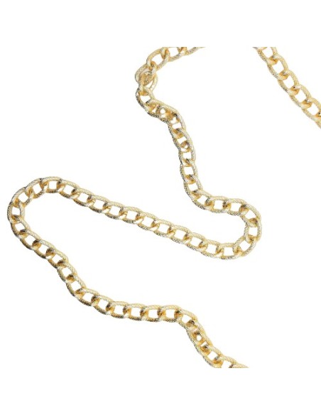 Cadena aluminio 7 mm decorativa color dorada