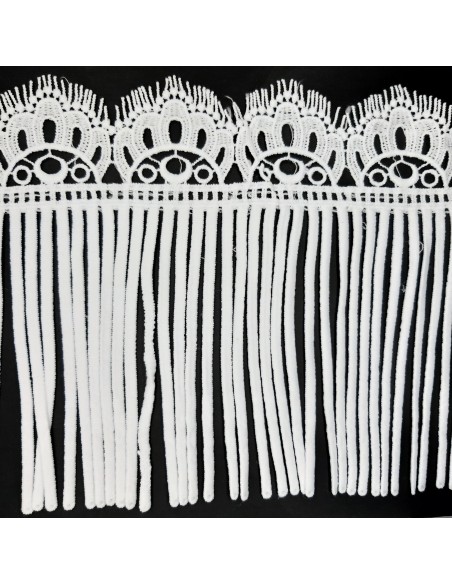 Fleco guipur blanco 18 cms