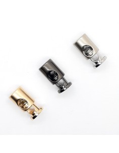 Estrangulador o tope de cordón circular para ropa, mochilas, prendas y accesorios deportivos.