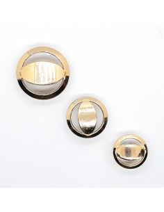 Botón metálico negro pavonado 2