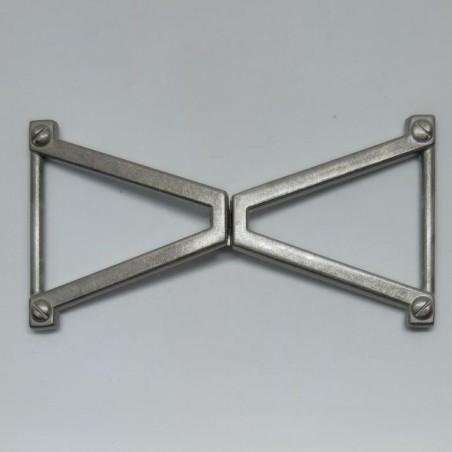 Cierre metálico plata vieja