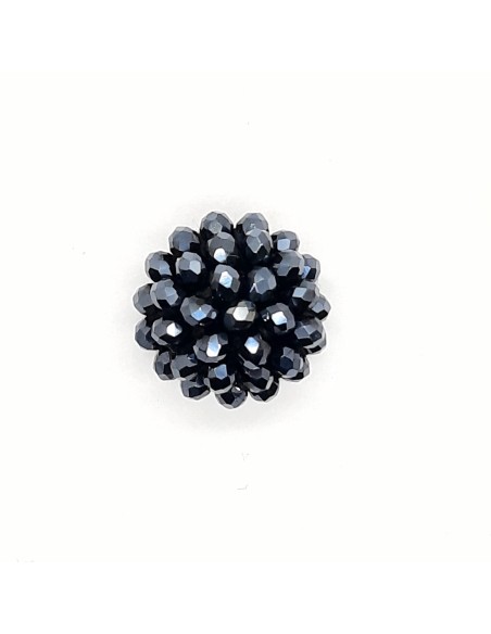 Botón piedras gris.