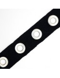 Cinta ojales negra 2,5 cms
