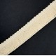 Fleco de algodón color crudo de 2 cms