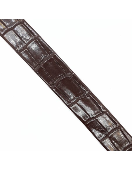 Tira impiel marrón de 2 cms especial para asas de bolsos