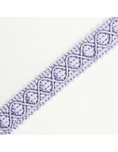 Galón agreman rombos especial tapicería color malva