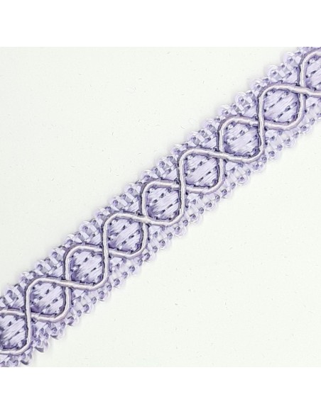 Galón agreman rombos especial tapicería color malva