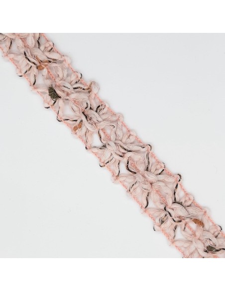 Pasamanería galón mezcla colores rosa de 1,6 cms