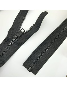 Cremallera negra separador inyectada extralarga