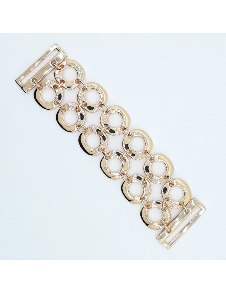 Aplique metálico dorado