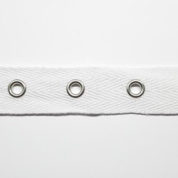 Cinta con ojetes negro 2 cms 2