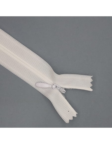Cremallera invisible malla 3 cerrada blanco