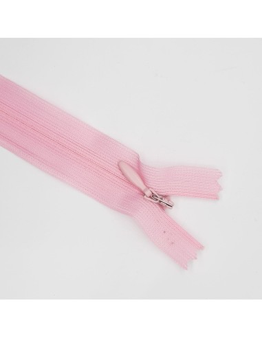 Cremallera invisible malla 3 cerrada rosa