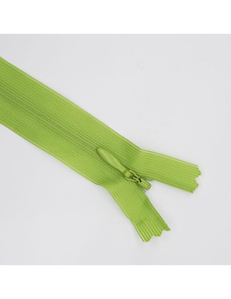 Cremallera invisible malla 3 cerrada verde pistacho